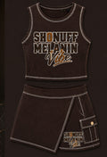 Shonuff Melanin Vibe skort set