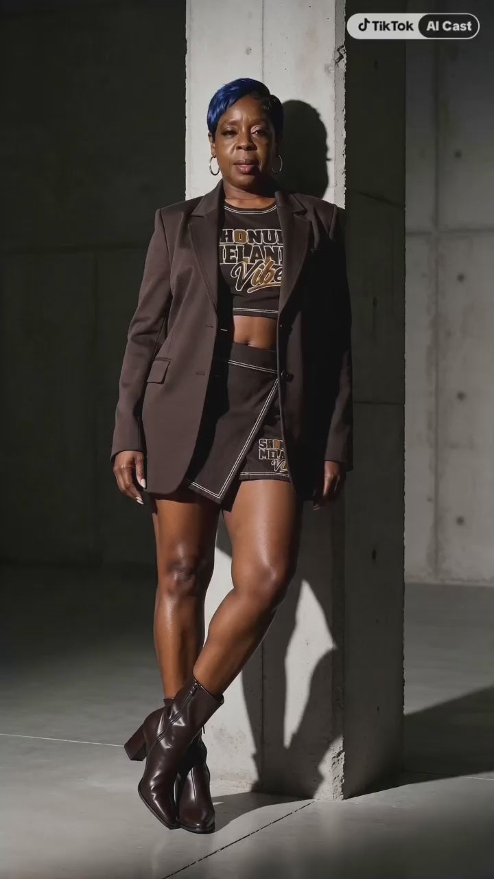 Shonuff Melanin Vibe skort set
